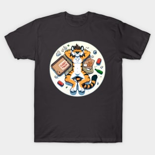 Anthro Furry Trash Tiger Art T-Shirt